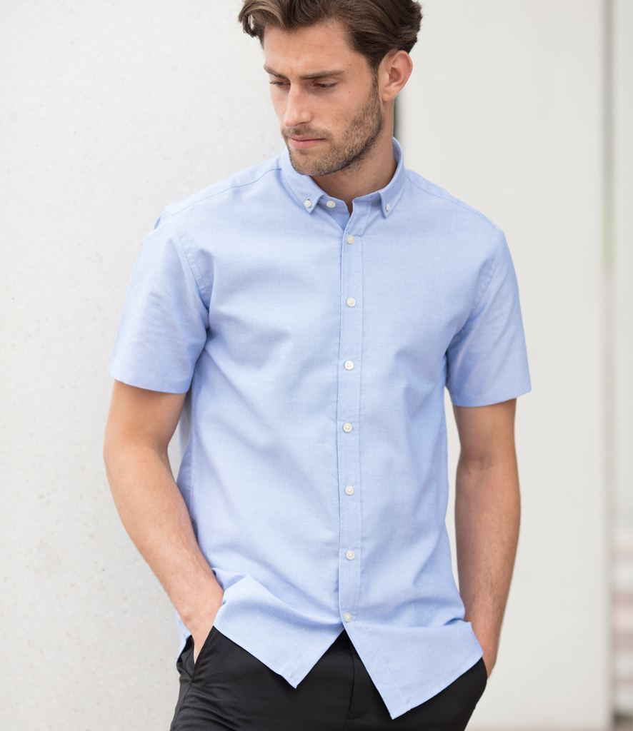 Henbury Modern Short Sleeve Regular Fit Oxford Shirt – GMG Logos