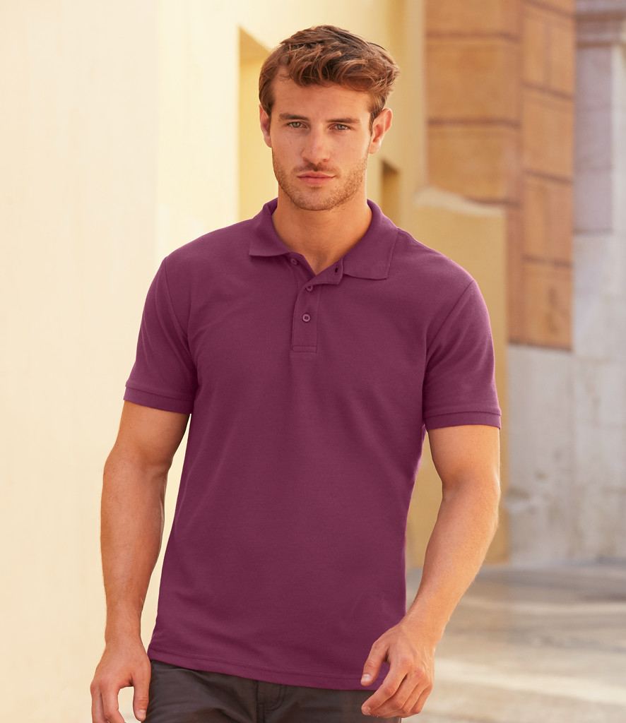 Fruit of the Loom PolyCotton Pique Short Sleeves Polo Shirt 65%-35% Polo Shirts 